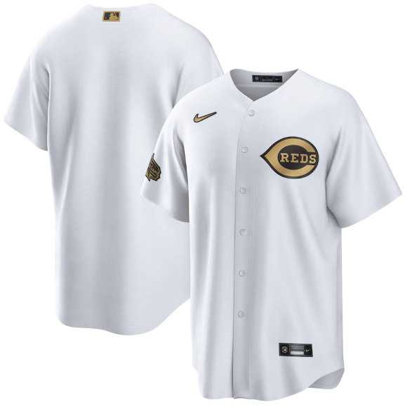 Cincinnati Reds Blank White 2022 All-Star Cool Base Stitched Baseball Jersey,We sell and wholesale Cincinnati Reds Blank White 2022 All-Star Cool Base Stitched Baseball Jersey on line form chian!